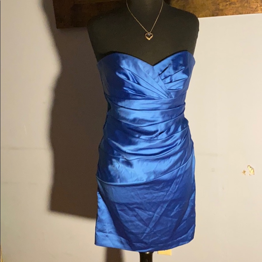 Blue bridesmaid